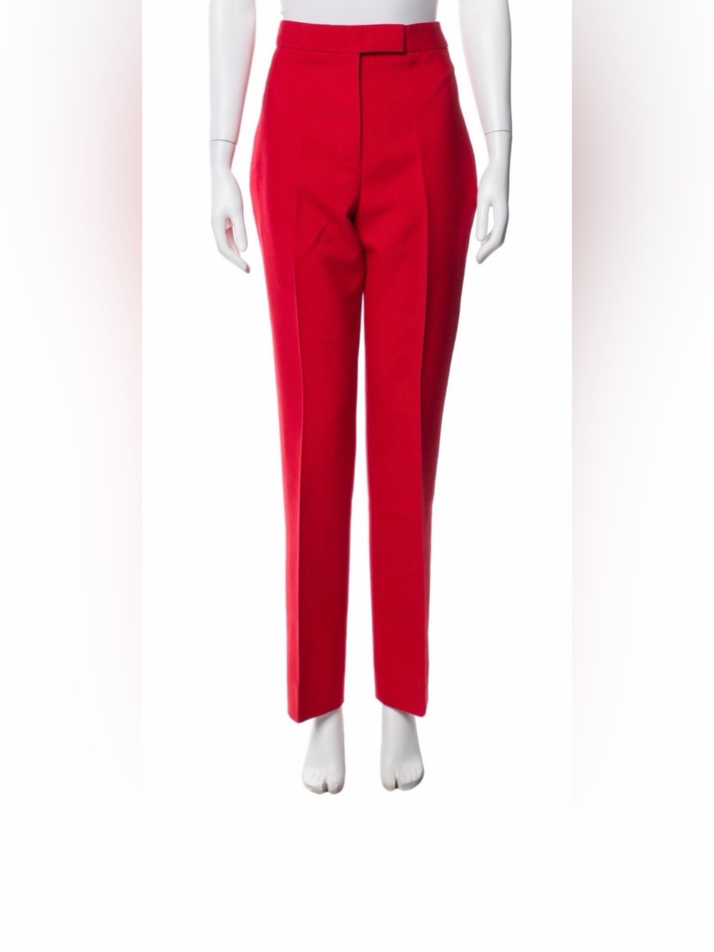 Salvatore Ferragamo Vibrant Red Tailored High-Waist Trousers